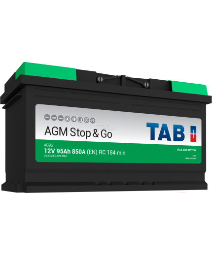 TAB Аккумулятор Stop & Go AGM 850А (95 А/ч) Фото 5