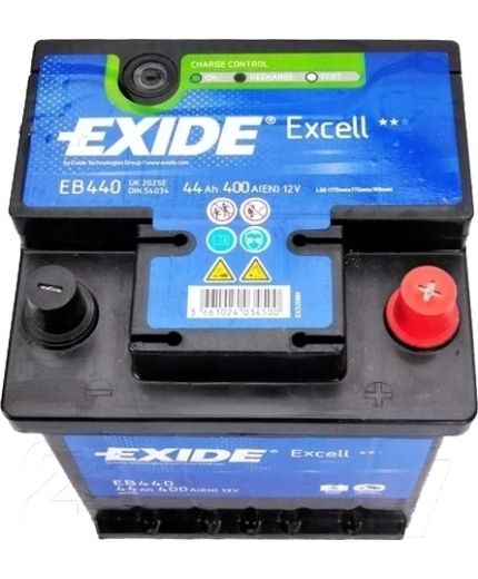 EXIDE Аккумулятор Excell EB440 400А (44 А/ч) Фото 5