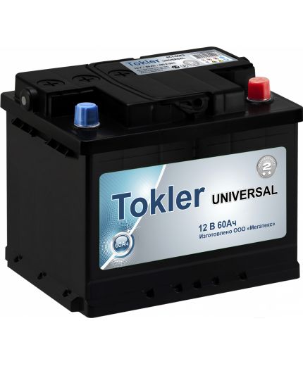 Tokler Аккумулятор Universal 60 R 480А (60 А/ч)