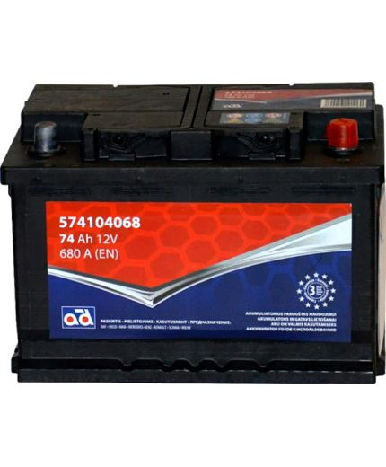 AD Аккумулятор 574104068 680А (74 А/ч) Фото 2