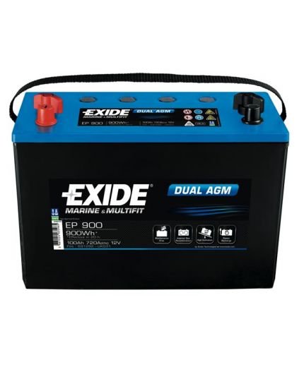 EXIDE Аккумулятор Dual AGM EP450 750А (50 А/ч) Фото 2