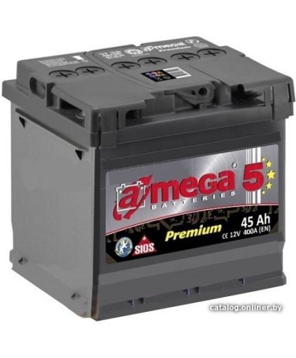 A-mega Аккумулятор Asia 6СТ-45-А3 JR 460А (45 А/ч)