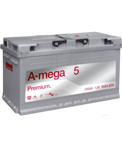 A-mega Аккумулятор Premium 6СТ-100-А3 R 950А (100 А/ч) Фото 2