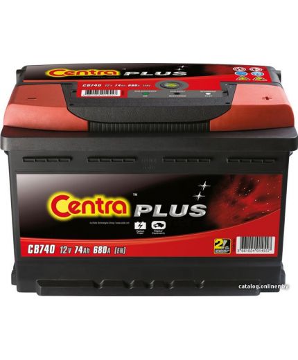 CENTRA Аккумулятор Plus CB740 680А (74 А/ч) Фото 2
