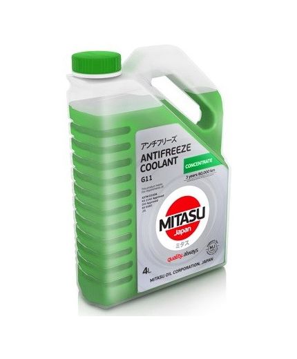 Антифриз MITASU GREEN ANTIFREEZE/COOLANT концентрат зеленый G11 -35°С 4л