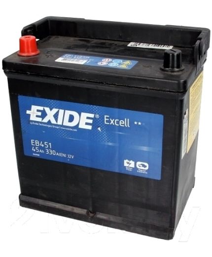 EXIDE Аккумулятор EXCELL EB451 (45 А/ч) Фото 3