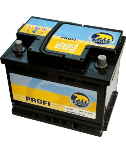 Baren Аккумулятор Profi 7905683 510А (60 А/ч) Фото 2