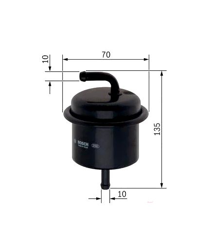 BOSCH Фильтр топливный