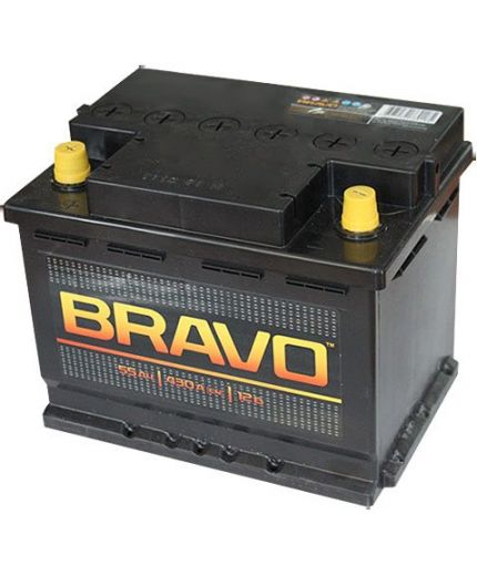 BRAVO Аккумулятор 6CT-55 L 430А (55 А/ч) Фото 2