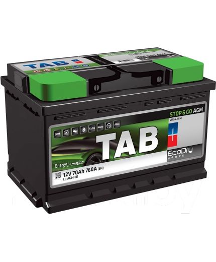 TAB Аккумулятор Stop & Go AGM 760А (70 А/ч) Фото 2
