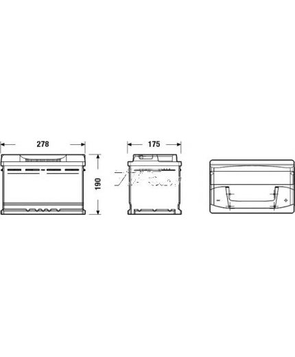 EXIDE Аккумулятор Excell EB740 680А (74 А/ч) Фото 6