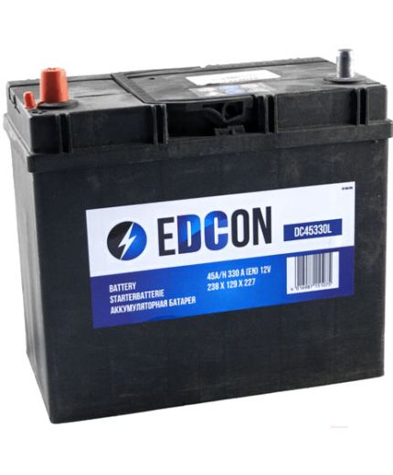EDCON Аккумулятор DC45330L (45 А/ч) 330A + слева