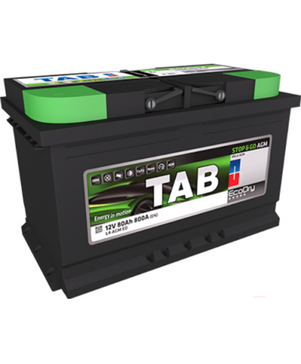 TAB Аккумулятор Stop & Go AGM 800А (80 А/ч) Фото 3