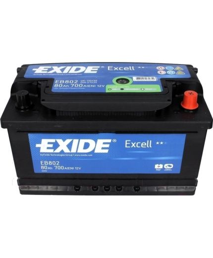EXIDE Аккумулятор Excell EB802 700А (80 А/ч) Фото 7