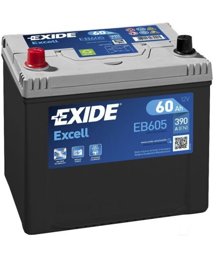 EXIDE Аккумулятор Excell EB605 480А (60 А/ч) Фото 3