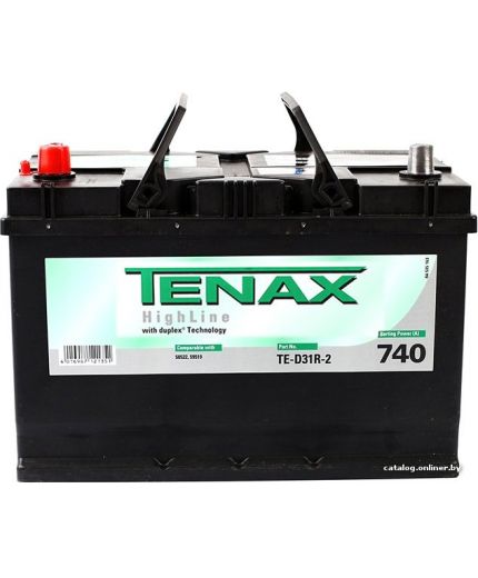 Tenax Аккумулятор HighLine 740А (91 А/ч)