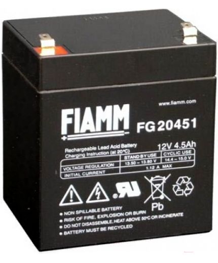 FIAMM Аккумулятор FG20451 12V (4.5 А/ч) Фото 2