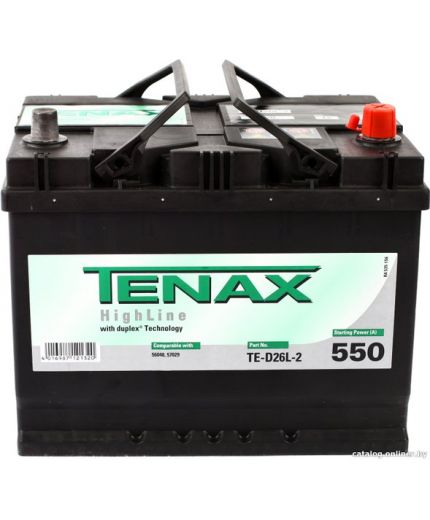 Tenax Аккумулятор HighLine 550А (68 А/ч)