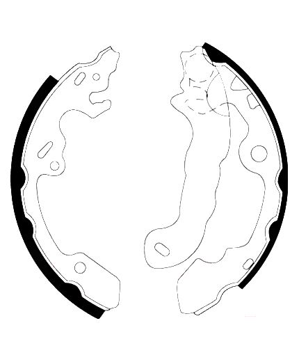 AP Колодки барабанные задние