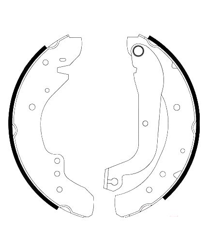 AP Колодки барабанные задние