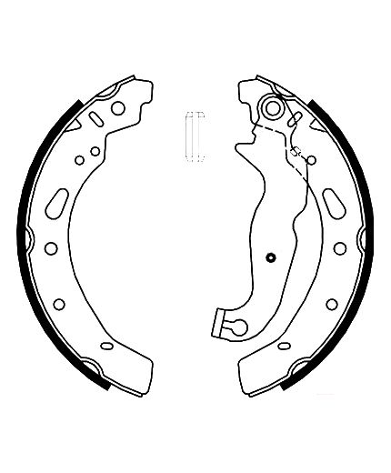 AP Колодки барабанные задние
