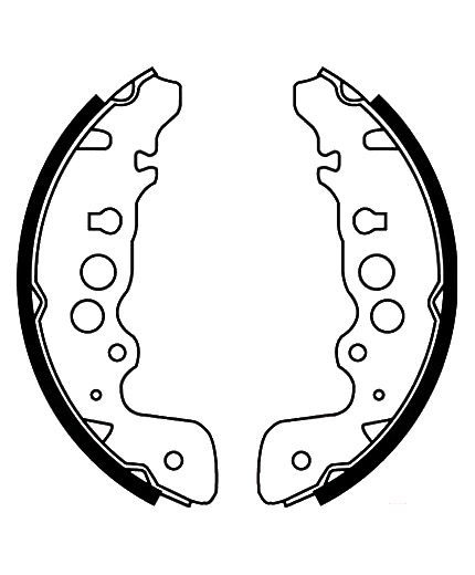 AP Колодки барабанные задние