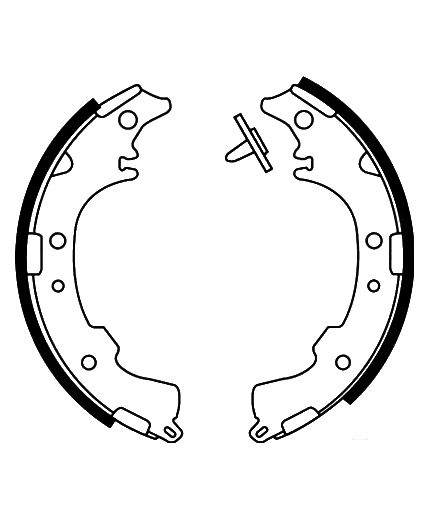 AP Колодки барабанные задние