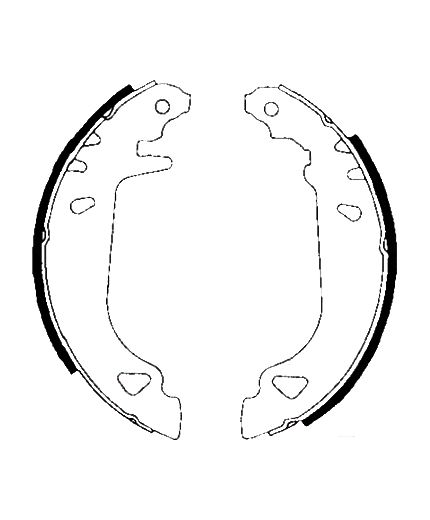 AP Колодки барабанные задние