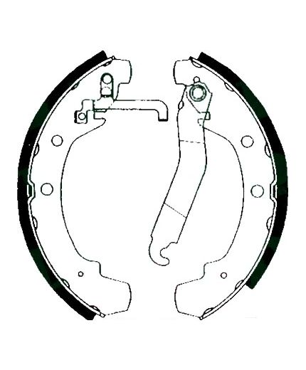 AP Колодки барабанные задние