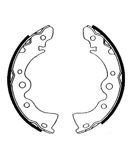 AP Колодки барабанные задние