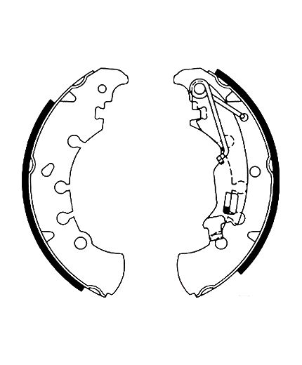 AP Колодки барабанные задние