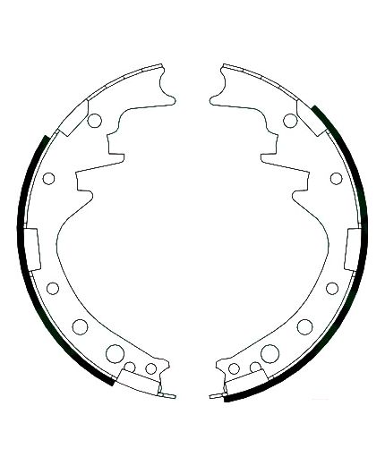AP Колодки барабанные задние