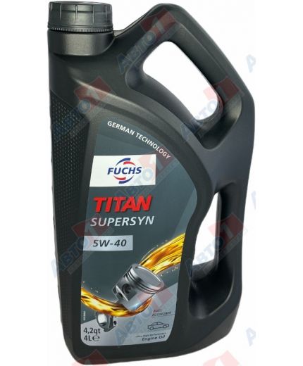 Моторное масло FUCHS Масло TITAN Supersyn 5W-40 4л Фото 3