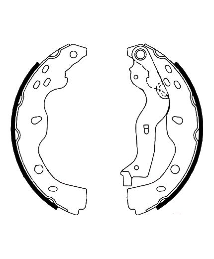 AP Колодки барабанные задние