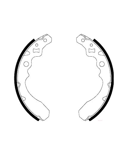 AP Колодки барабанные задние