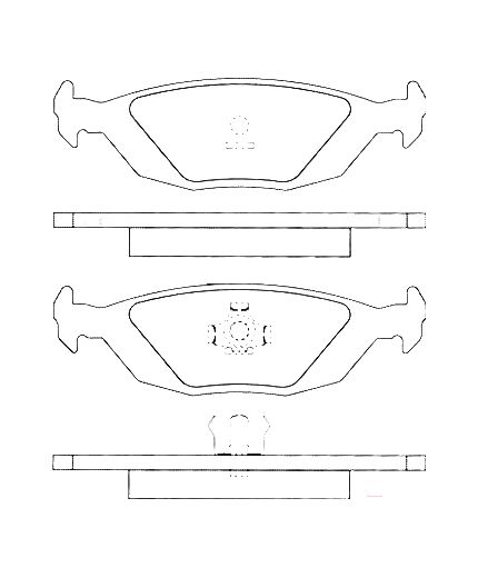 AP Колодки дисковые задние
