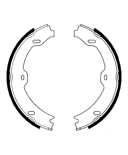 AP Колодки барабанные задние