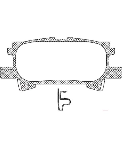 AP Колодки дисковые задние