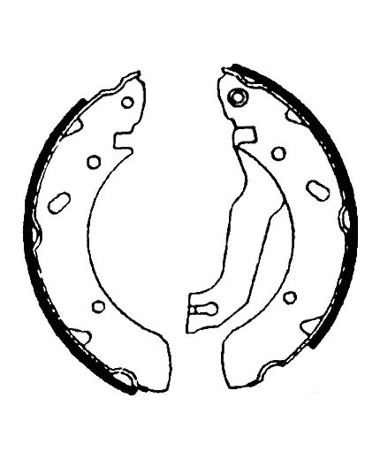 AP Колодки барабанные задние
