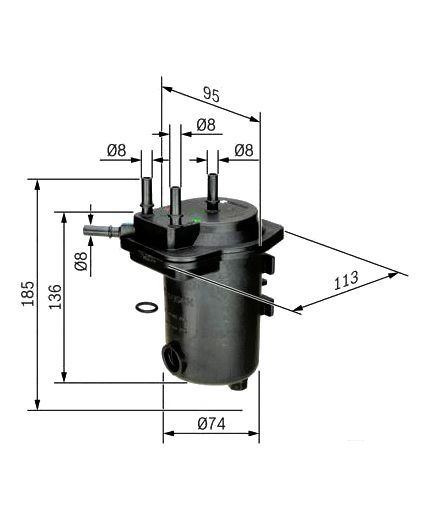 BOSCH Фильтр топливный