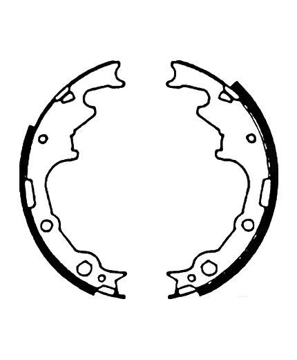 AP Колодки барабанные задние