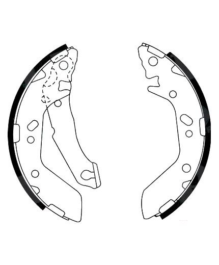 AP Колодки барабанные задние
