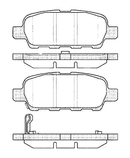 AP Колодки дисковые задние