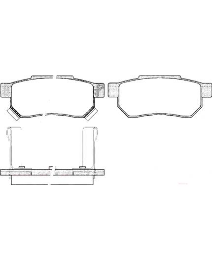 AP Колодки дисковые задние