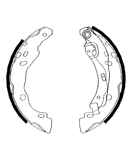 AP Колодки барабанные задние