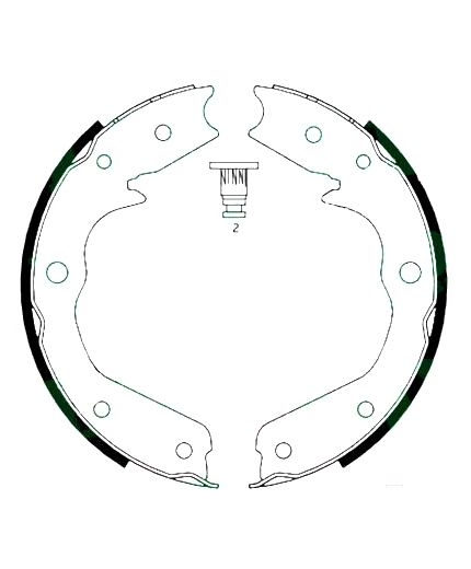 AP Колодки барабанные задние Фото 2