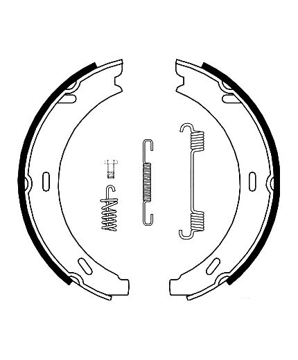 AP Колодки барабанные задние