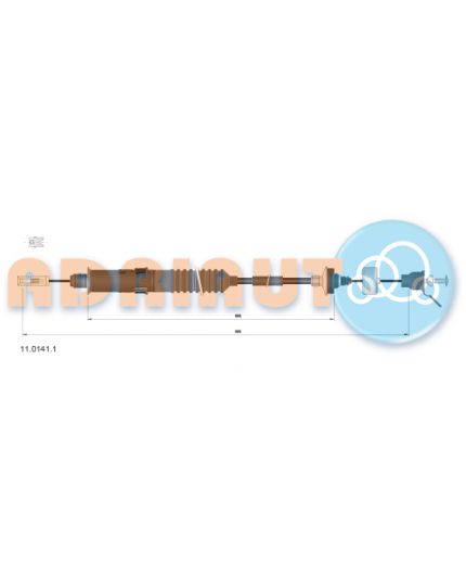 ADRIAUTO Трос сцепления с автоматической регулировкой