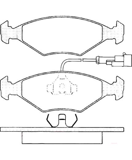 AP Колодки дисковые передние