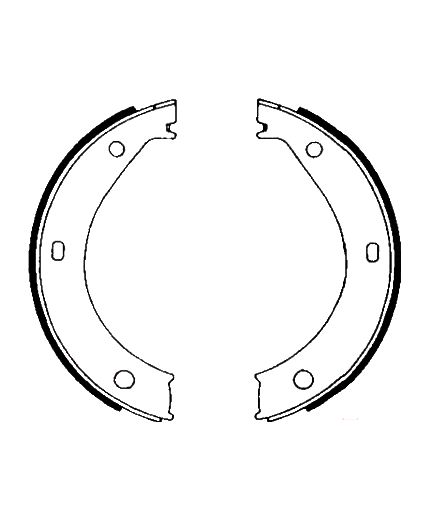 AP Колодки барабанные задние